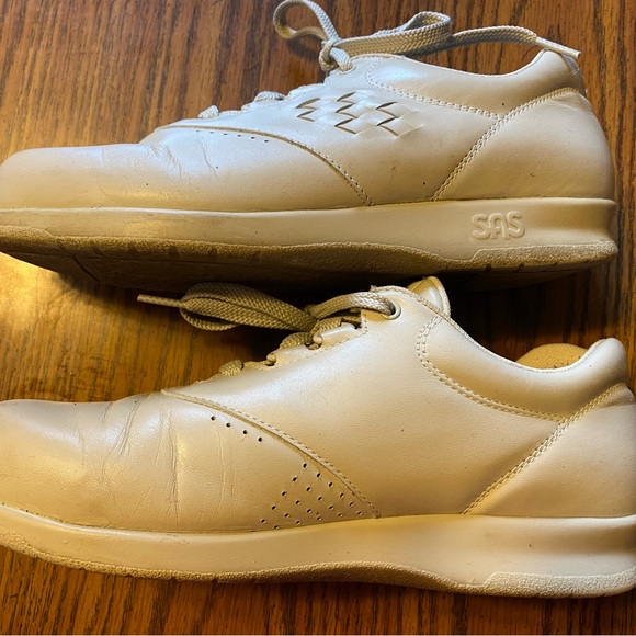 SAS Tripad Comfort FREE TIME Bone Leather Oxford Shoes size 7 1/2 N Gray - Picture 7 of 8